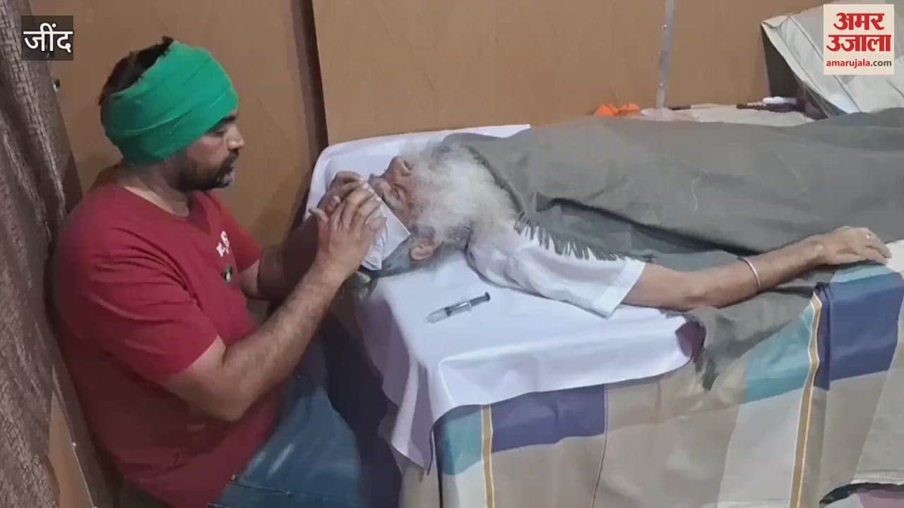 VIDEO : Farmer leader Jagjit Singh Dallewal's health deteriorated at Khanauri border in Jind