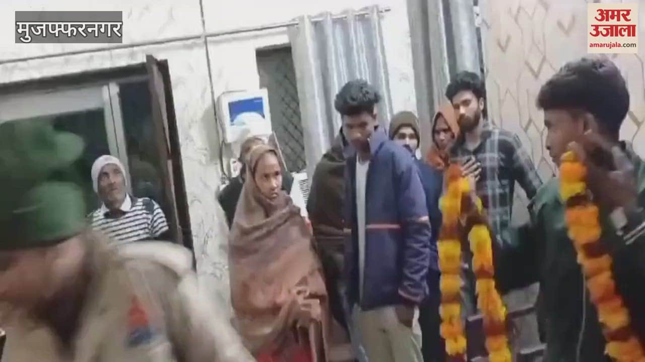 VIDEO : Muzaffarnagar: No wedding procession...Ankit and Sakshi got married at the outpost