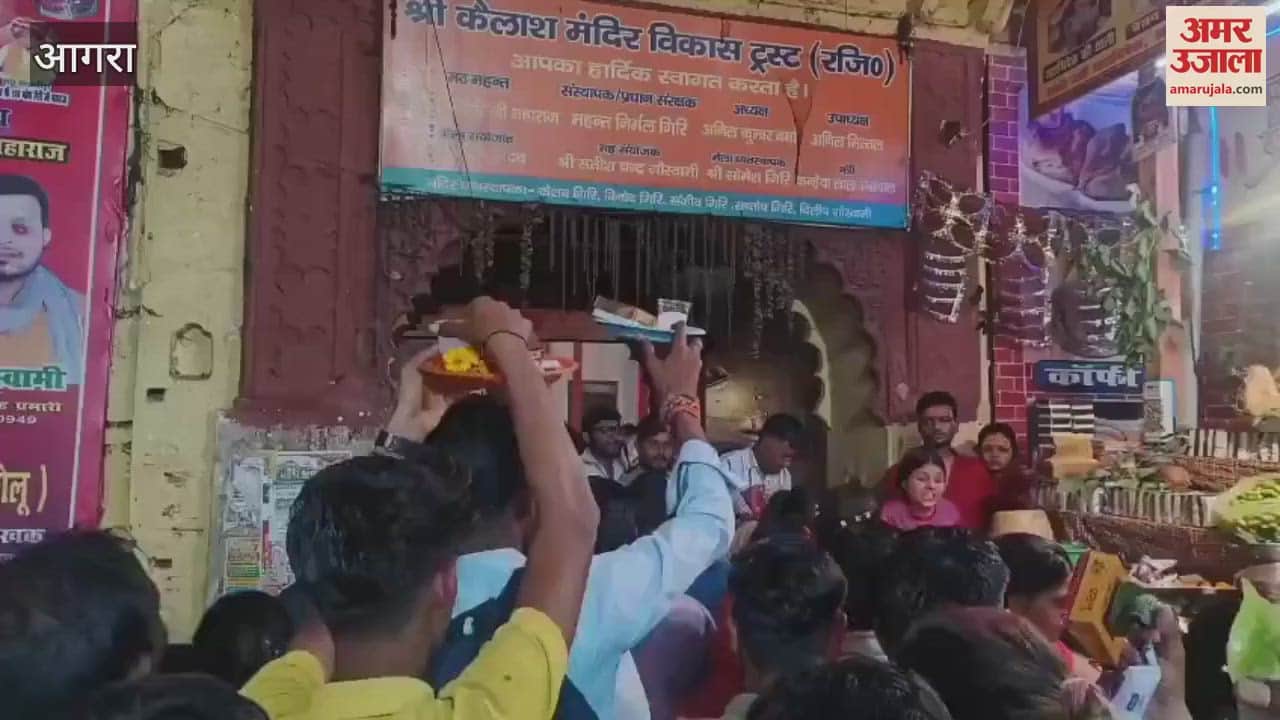 VIDEO : occasion of Mahashivratri festival wave of faith surged in Kailash devotees queued up to perform Jalabhishek