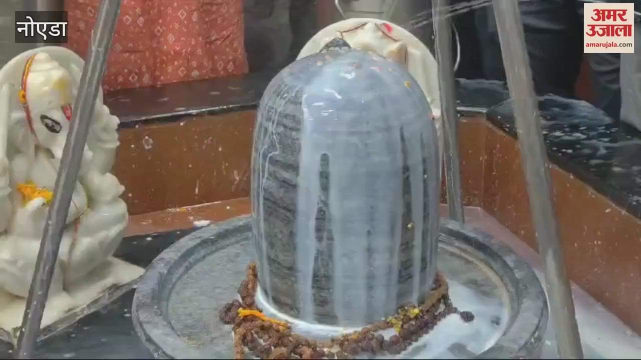 VIDEO : Rudrabhishek of four hours started in Noida