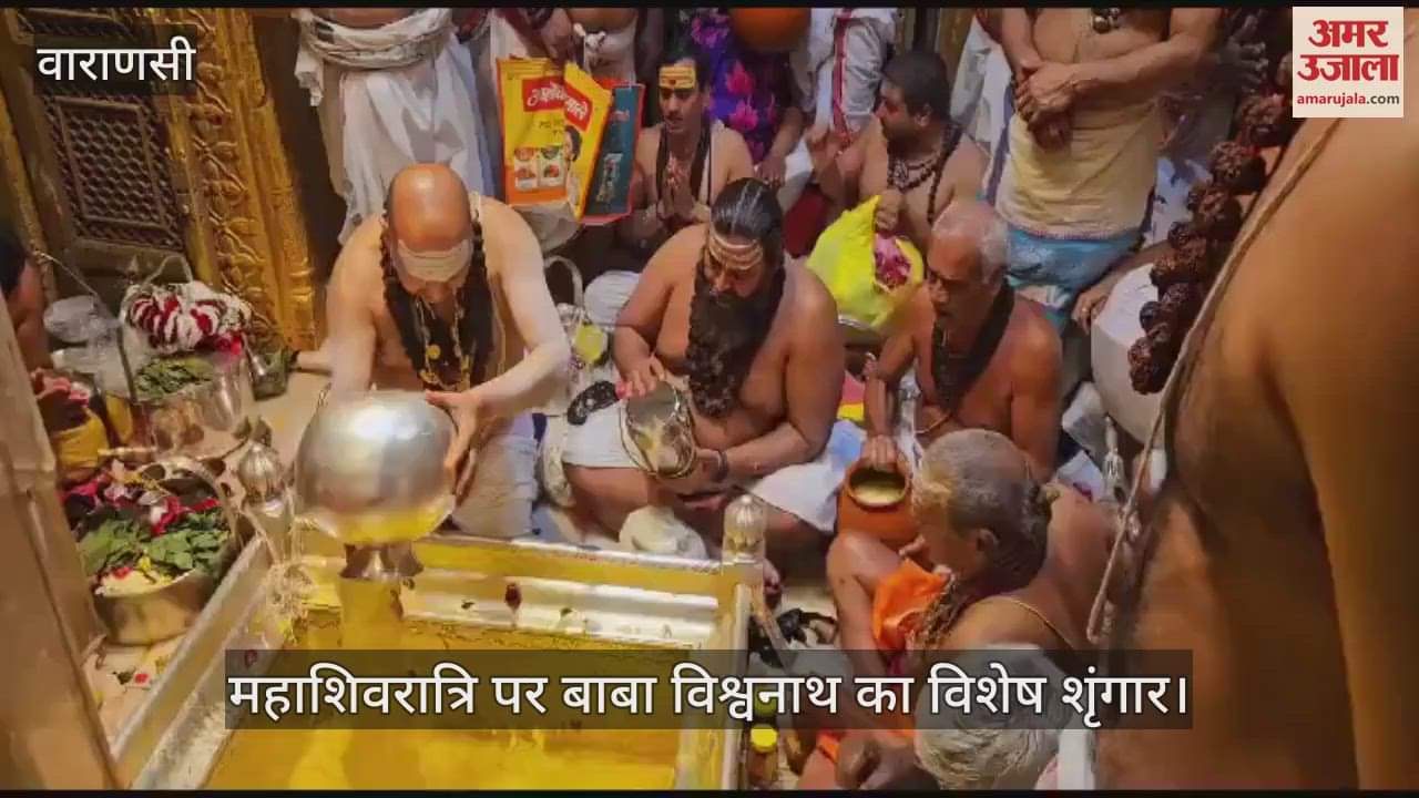 VIDEO : Special decoration of Baba Vishwanath on Mahashivratri see amazing view