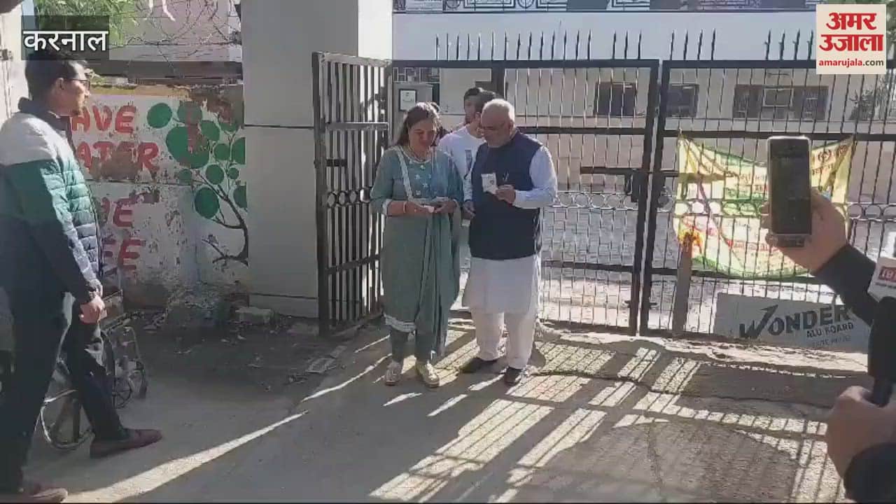 VIDEO : Karnal civic body elections, MLA Jagmohan Anand cast his vote with his family, made a big appeal to the public