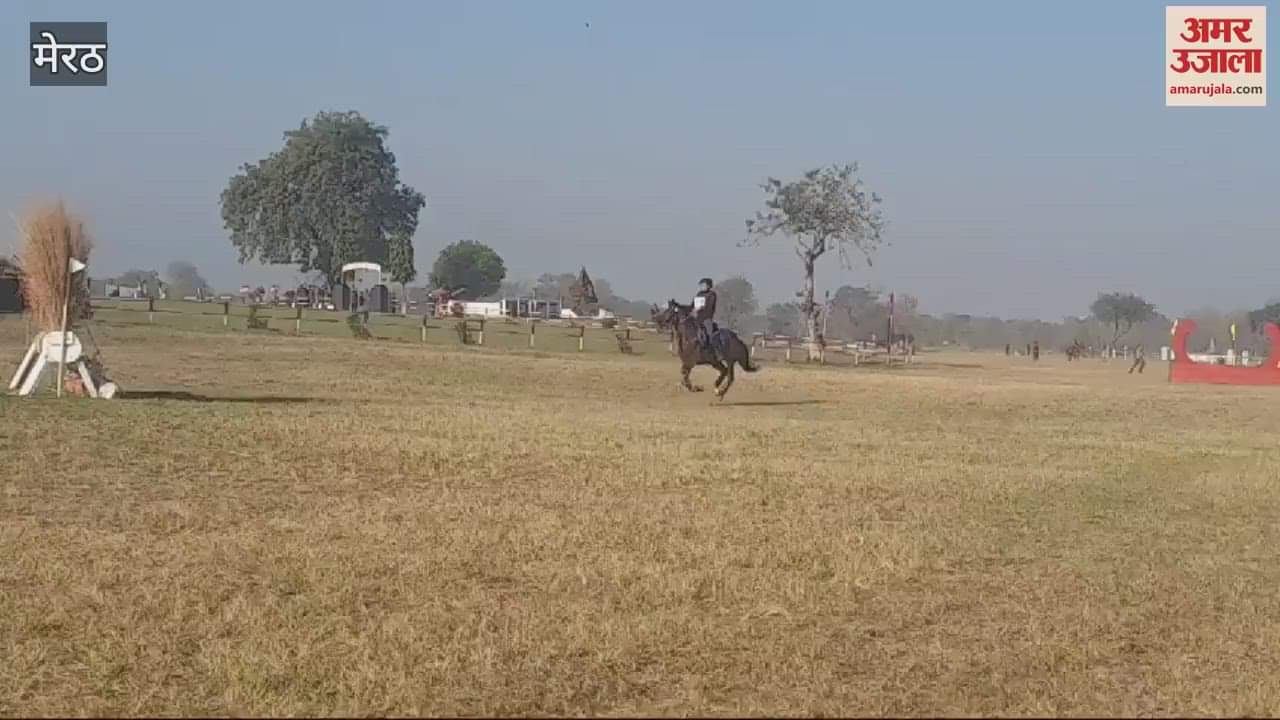 VIDEO : Meerut: Horse riding competition organized