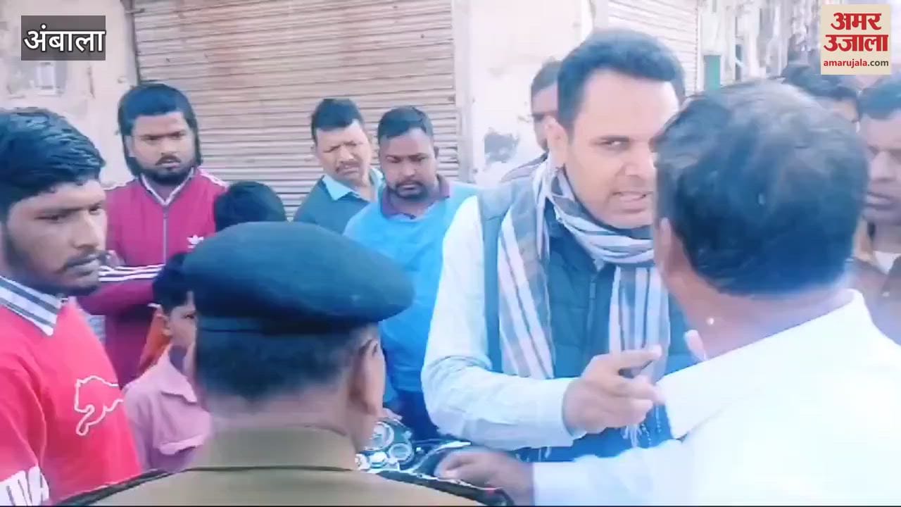 VIDEO : youth was fined for bursting a firecracker from Bullet in booth number 152 in Ambala City