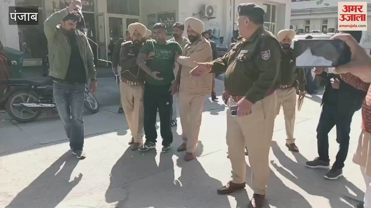 VIDEO : फिरोजपुर में पुलिस मुठभेड़ में तस्कर घायल