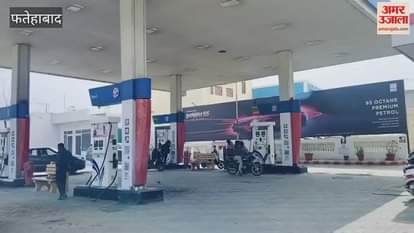 VIDEO : Attempt to rob a petrol pump in Fatehabad, incident averted due to alertness of employees