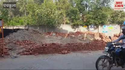 VIDEO : HSVP team reached Panchkula border sector-19 to remove encroachment