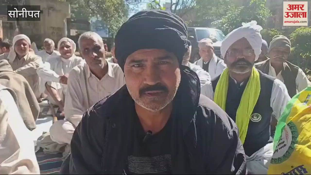 VIDEO : Farmers staged a symbolic sit-in in Sonipat in support of Jagjit Dallewal and MSP