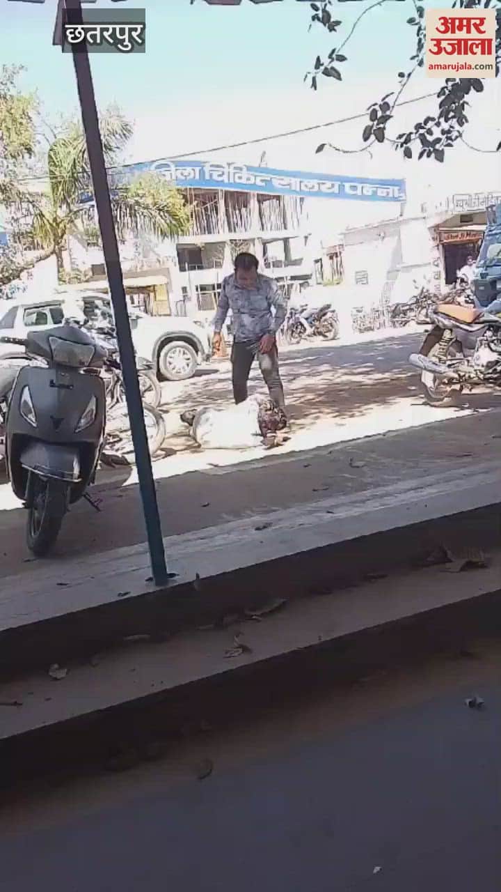 High voltage commotion broke out in front of the district hospital gat