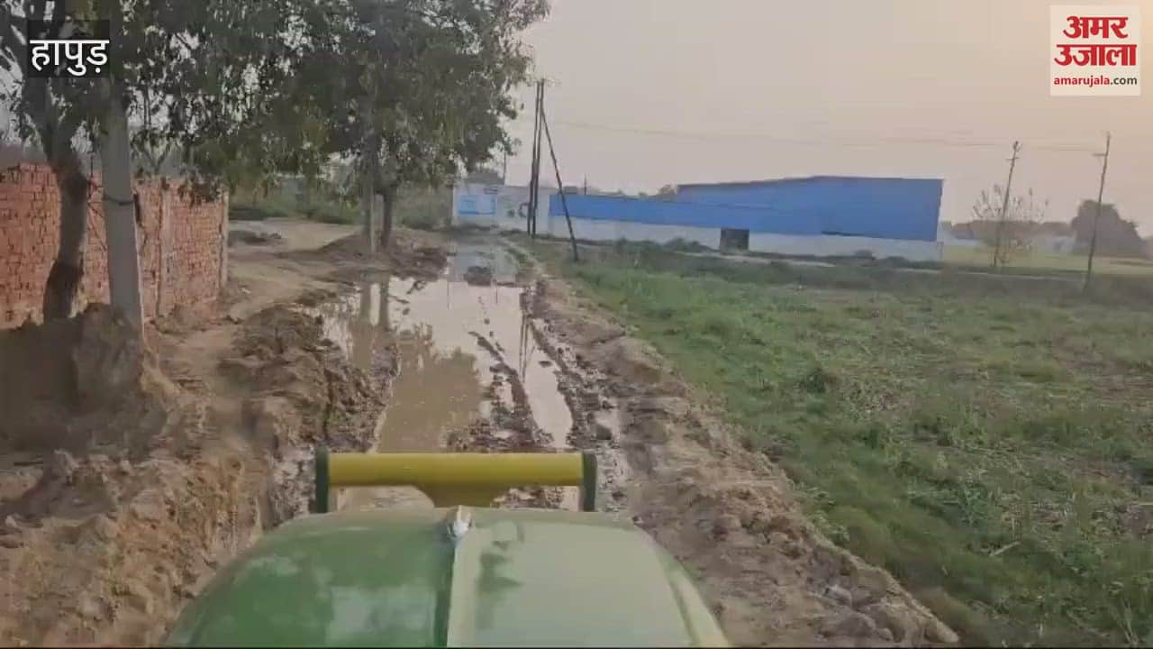 VIDEO : Waterlogging on main road of Duhri village in Hapur