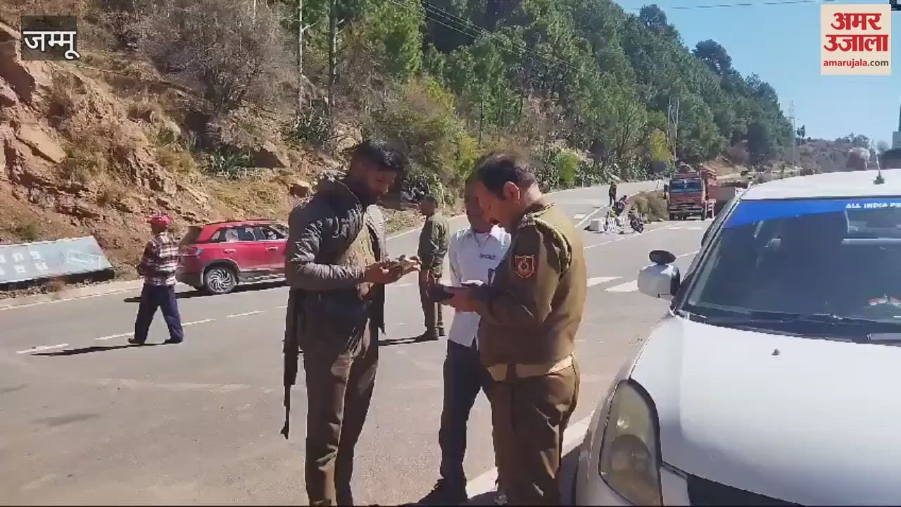 VIDEO : MVD takes major action on Jammu Srinagar highway, challans issued and vehicles seized for violating traffic rules