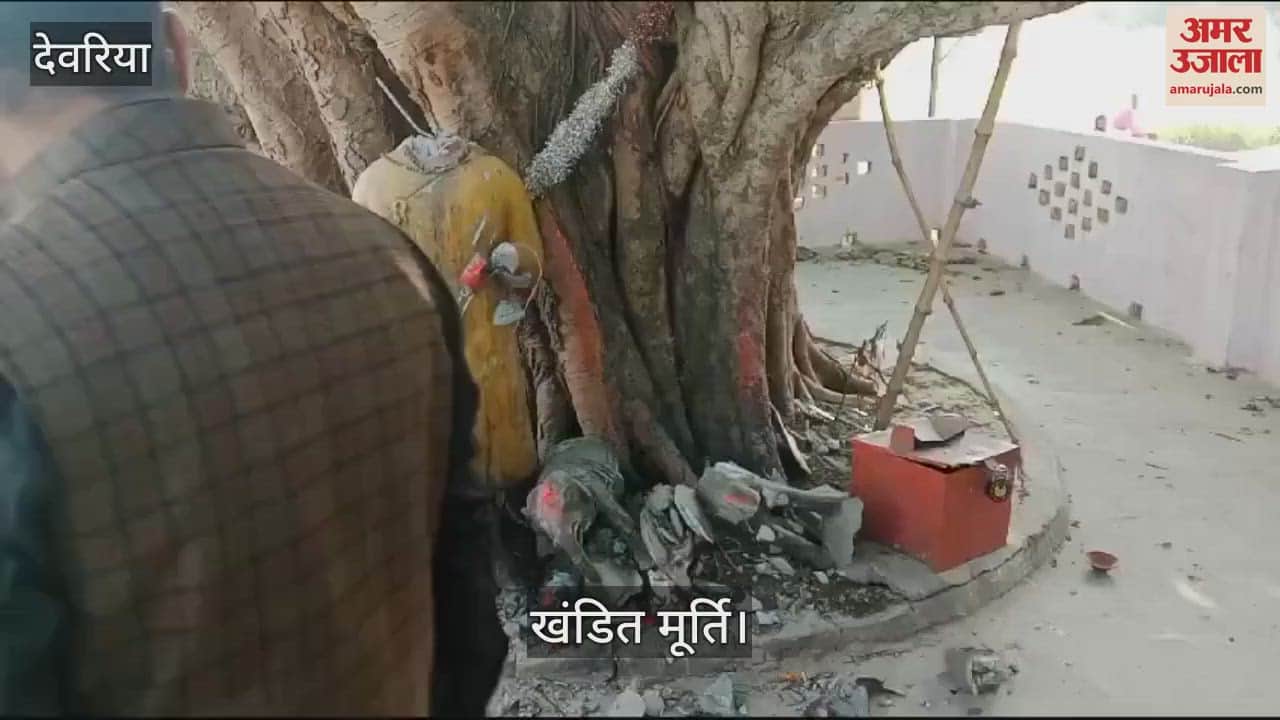 VIDEO : Temple statue broken, case registered against unknown person