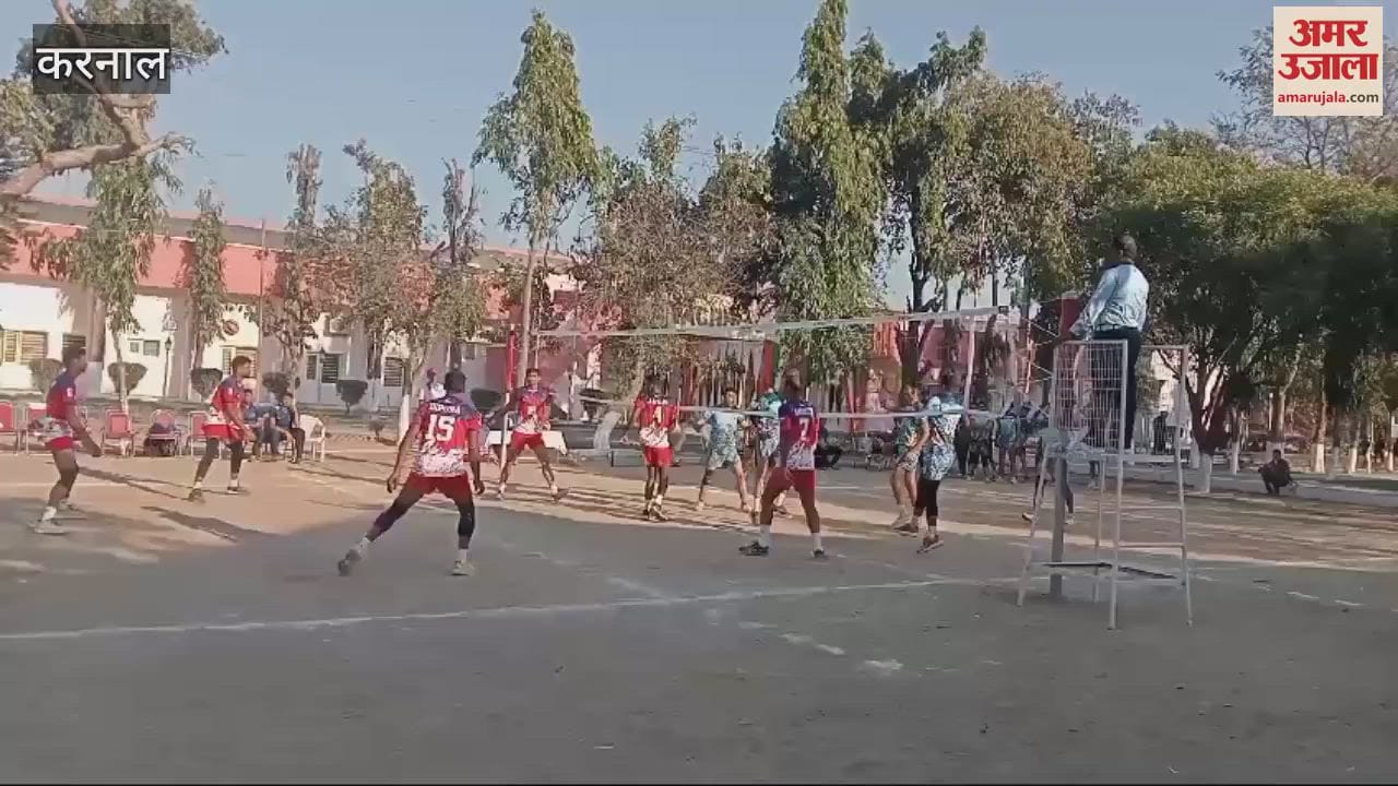 VIDEO : Important matches of Sepak Takraw were held at Vachher Stadium of Madhuban Police Academy in Karnal