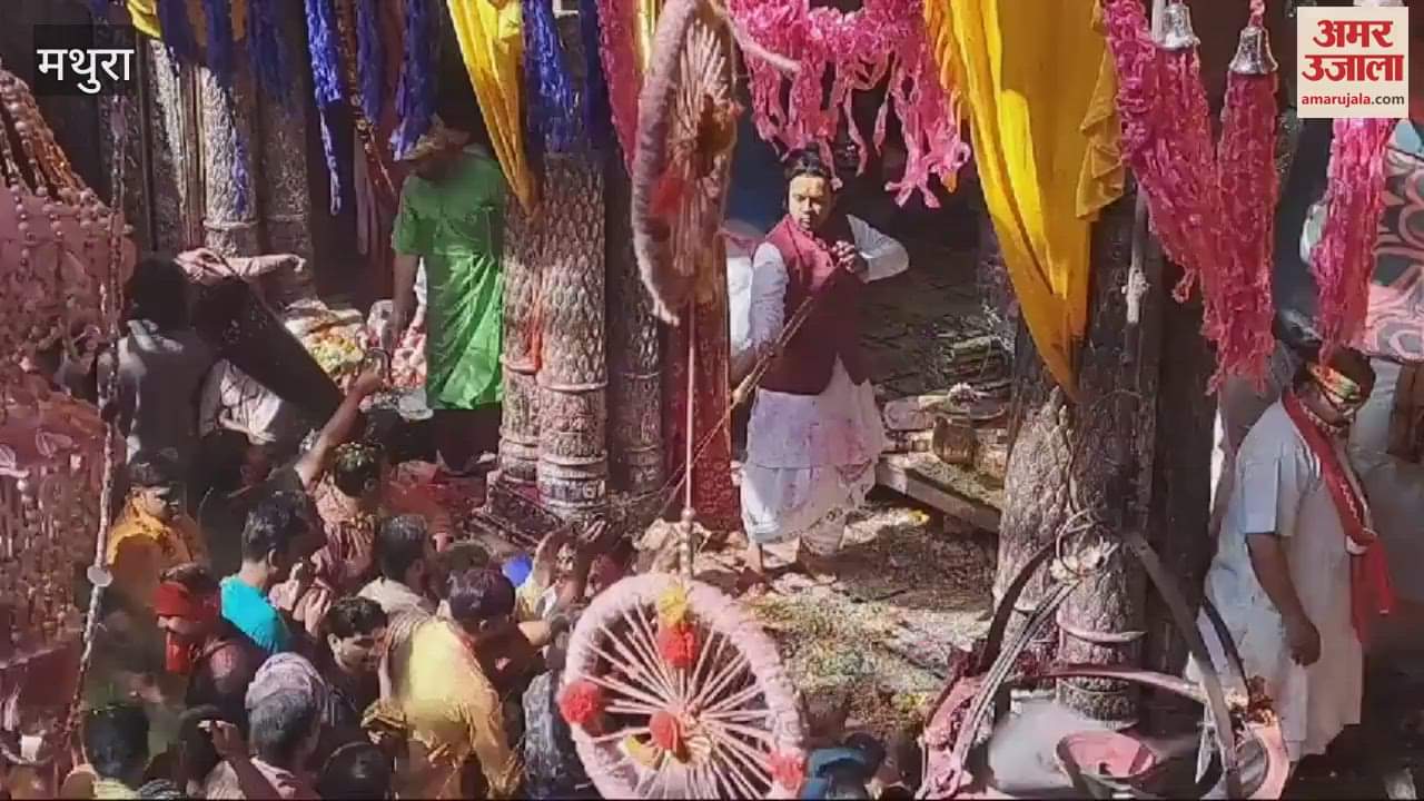 VIDEO : Holi at Bankebihari Temple