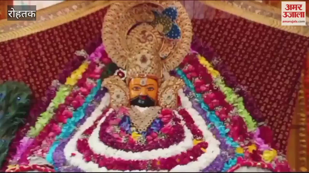 VIDEO : tenth 1100 Nishan Yatra of Khatu Shyam reached temple in Rohtak