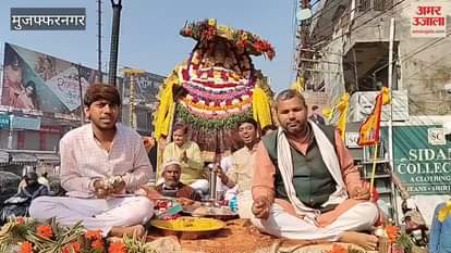 VIDEO : Muzaffarnagar: Echoes of 'Hare ka Sahara, Shyam Baba Hamara' echoed in Nishan Yatra.