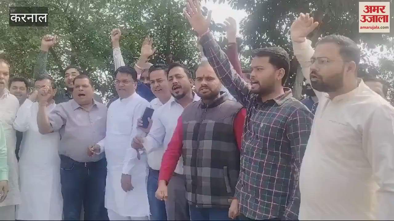 VIDEO : Protest against misbehavior with people at Bastara toll tax in Karnal