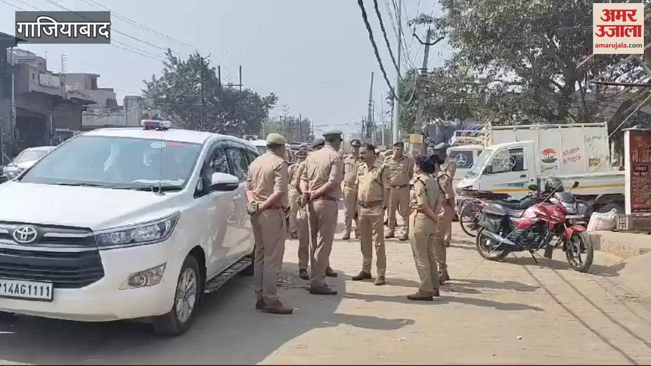 VIDEO : flag march was taken out in Muradnagar on occasion of Holi-Jumma