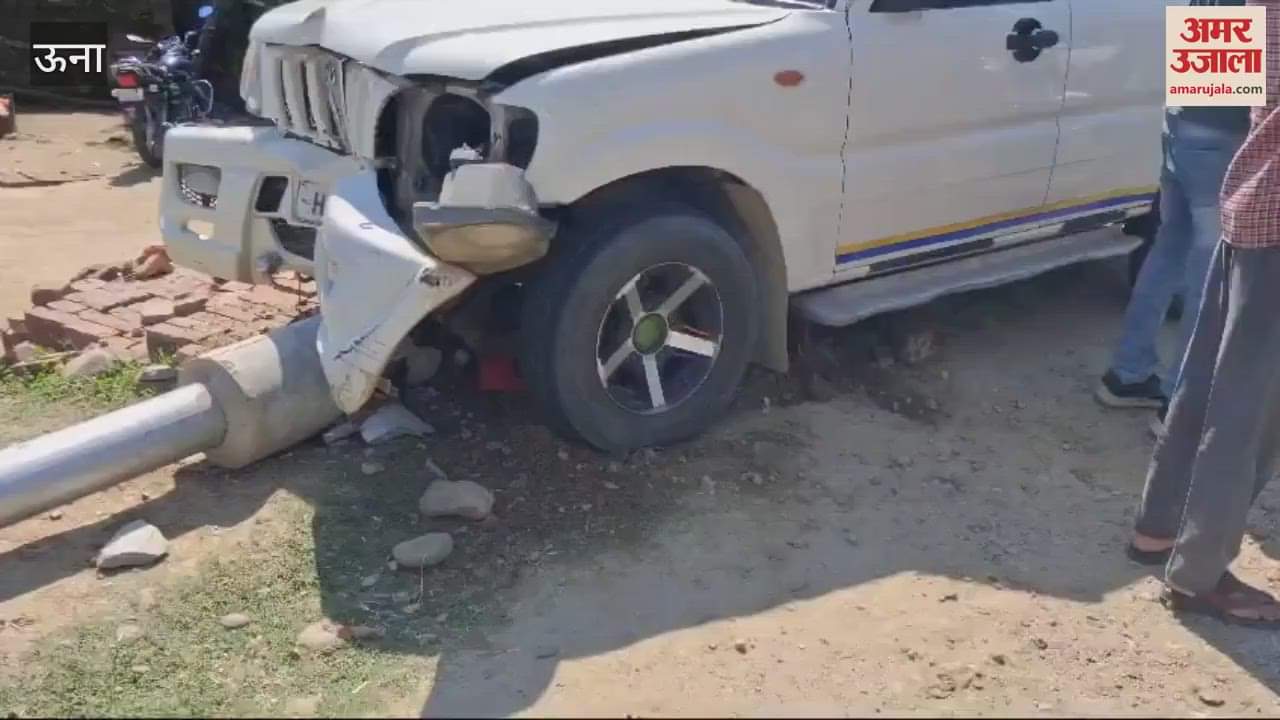 VIDEO : A person cutting the wire of a pole fallen on the roadside got injured in an accident