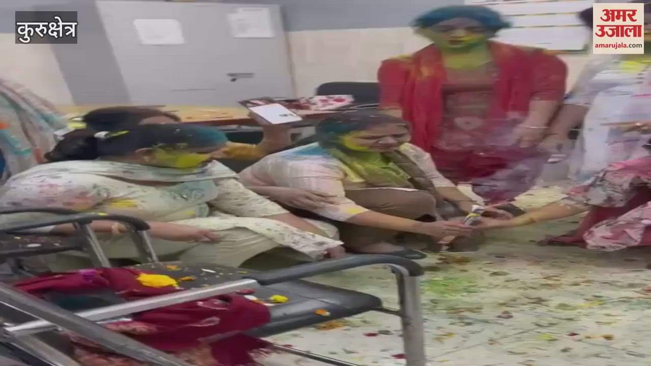 VIDEO : Holi is celebrated in Kurukshetra, gulal is flying in abundance; events organized by social and religious organizations