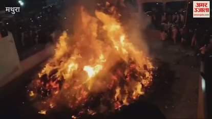 VIDEO : Sanju Panda passed through the burning Holika for first time in Phalen