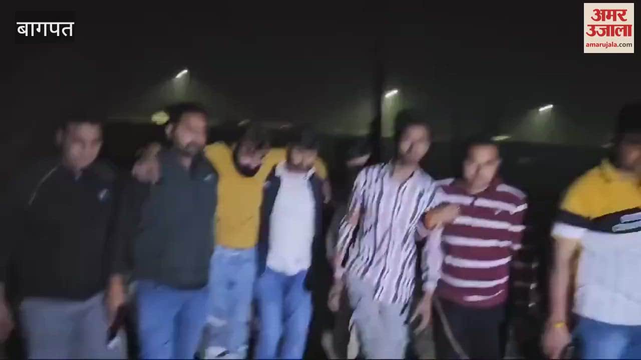 VIDEO : Baghpat: Nine miscreants of the gang who stole machines worth crores from the tower arrested, two shot.