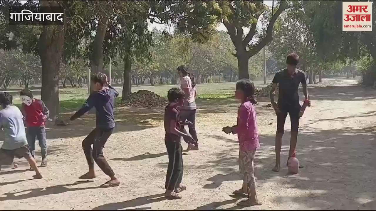 VIDEO : Children played Holi with colors in Muradnagar