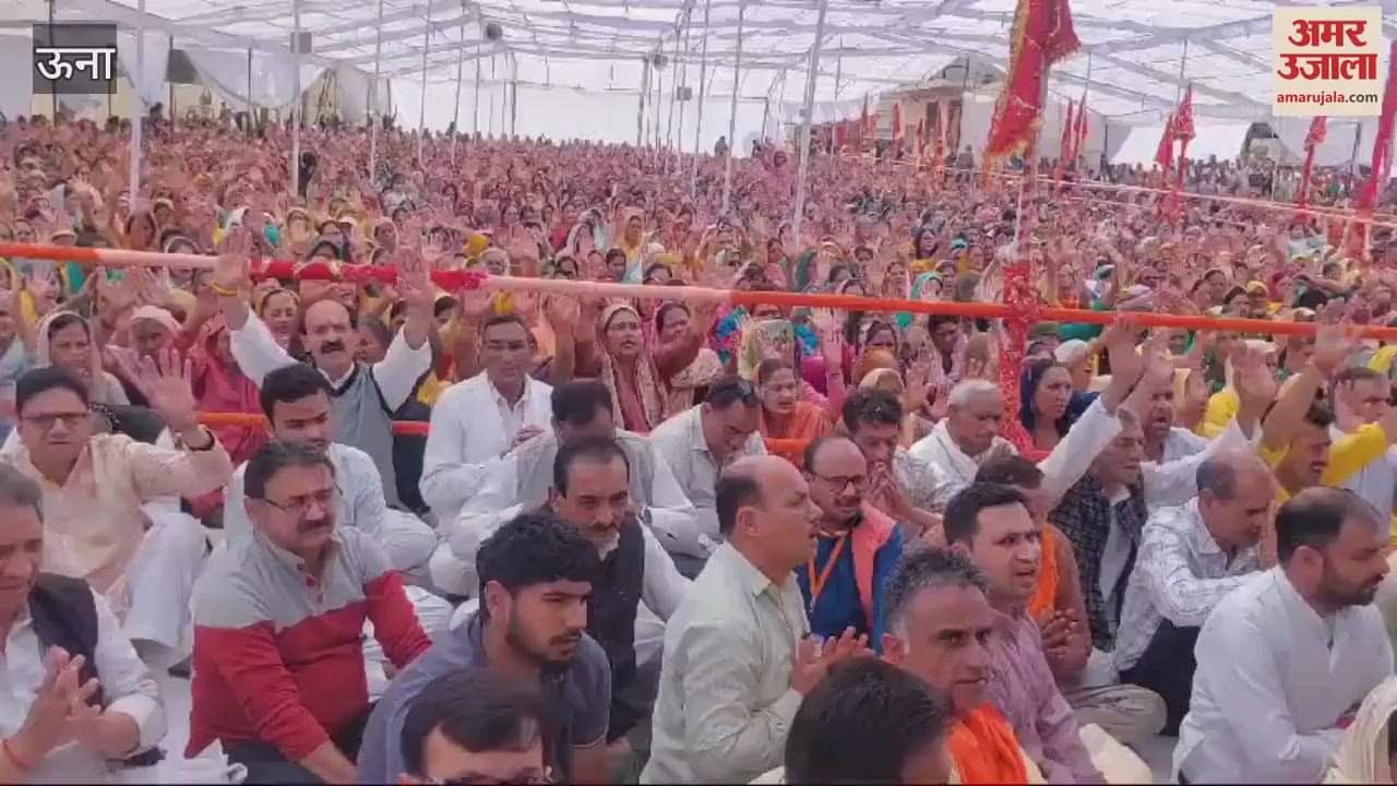 VIDEO : Deputy CM attended the tribute meeting at Dera Baba Rudranand paid emotional tribute to Brahmalin Swami Sugrivanand ji