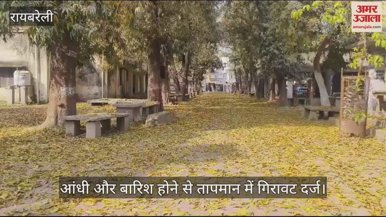 VIDEO : Raebareli: बारिश और आंधी से बदला मौसम, अगले 24 घंटे तक मौसम ऐसा ही रहने का अनुमान