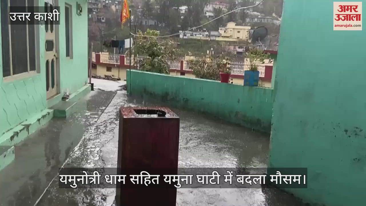 VIDEO : Weather changed in Yamuna valley, hailstorm occurred along with rain