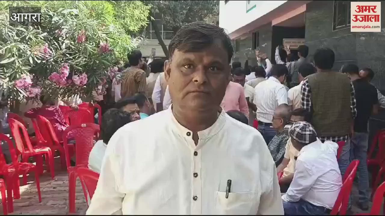 VIDEO : Prashant Paonia became BJP district president in Agra Rajkumar Gupta became metropolitan president
