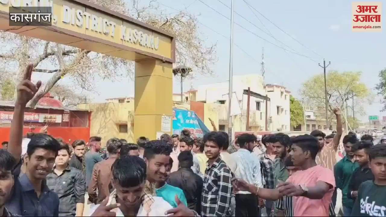 VIDEO : Constable misbehaved with ABVP worker blocked Kotwali crossing