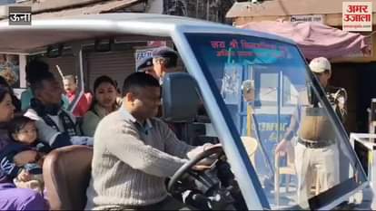 VIDEO : To improve the traffic system in Chintpurni the traffic in-charge himself took charge