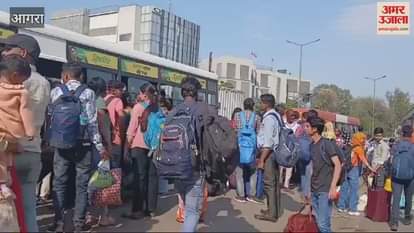 VIDEO : crowd at ISBT no bus was found