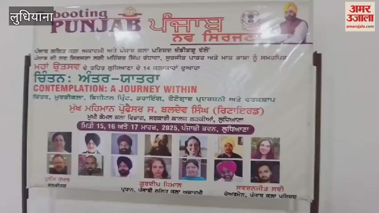 VIDEO : Art exhibition organized at Ludhiana Punjabi Bhawan