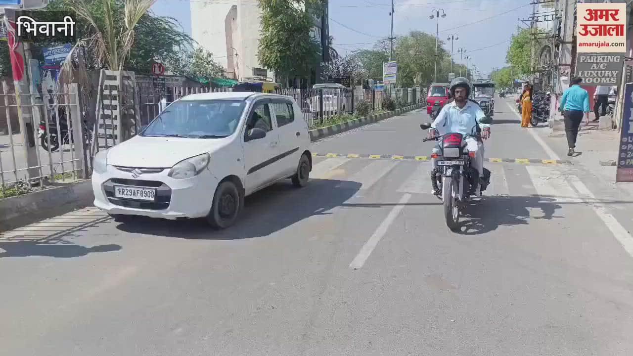 VIDEO : भिवानी यातायात पुलिस ने लगाए मुख्य रास्तों पर रंबल स्ट्रीप