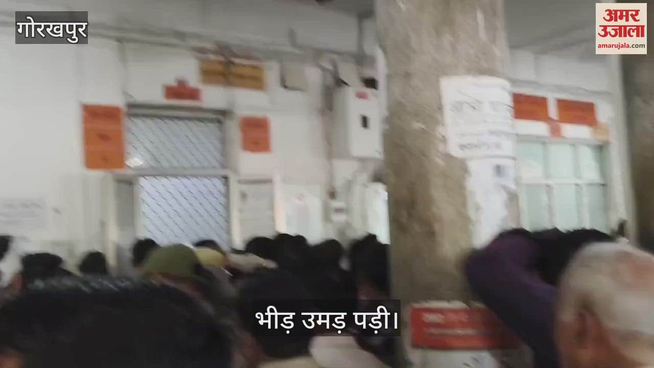 VIDEO : After Holi, patients thronged the district hospital, long queues were formed