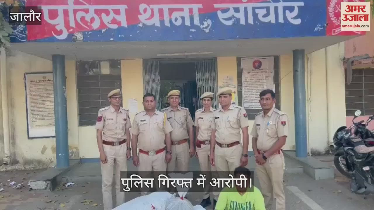 Jalore Sanchore police arrested the accused after seizing 3600 opium plants and 3.540 kg of wet poppy husk
