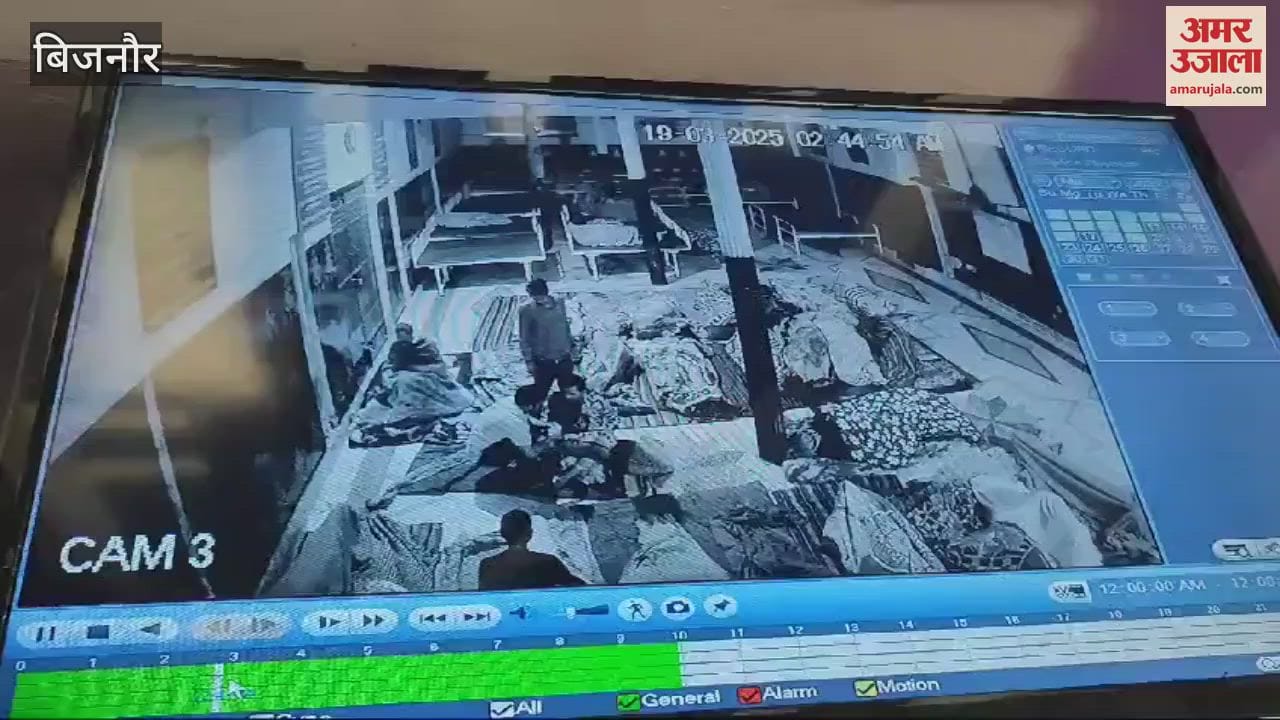 VIDEO : Murder in Bijnor: A young man admitted in de-addiction center was caught and strangled with a towel, see CCTV footage.