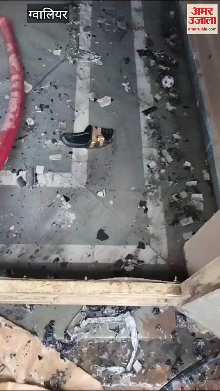 A huge fire broke out in the three-storey house of a corporation engineer