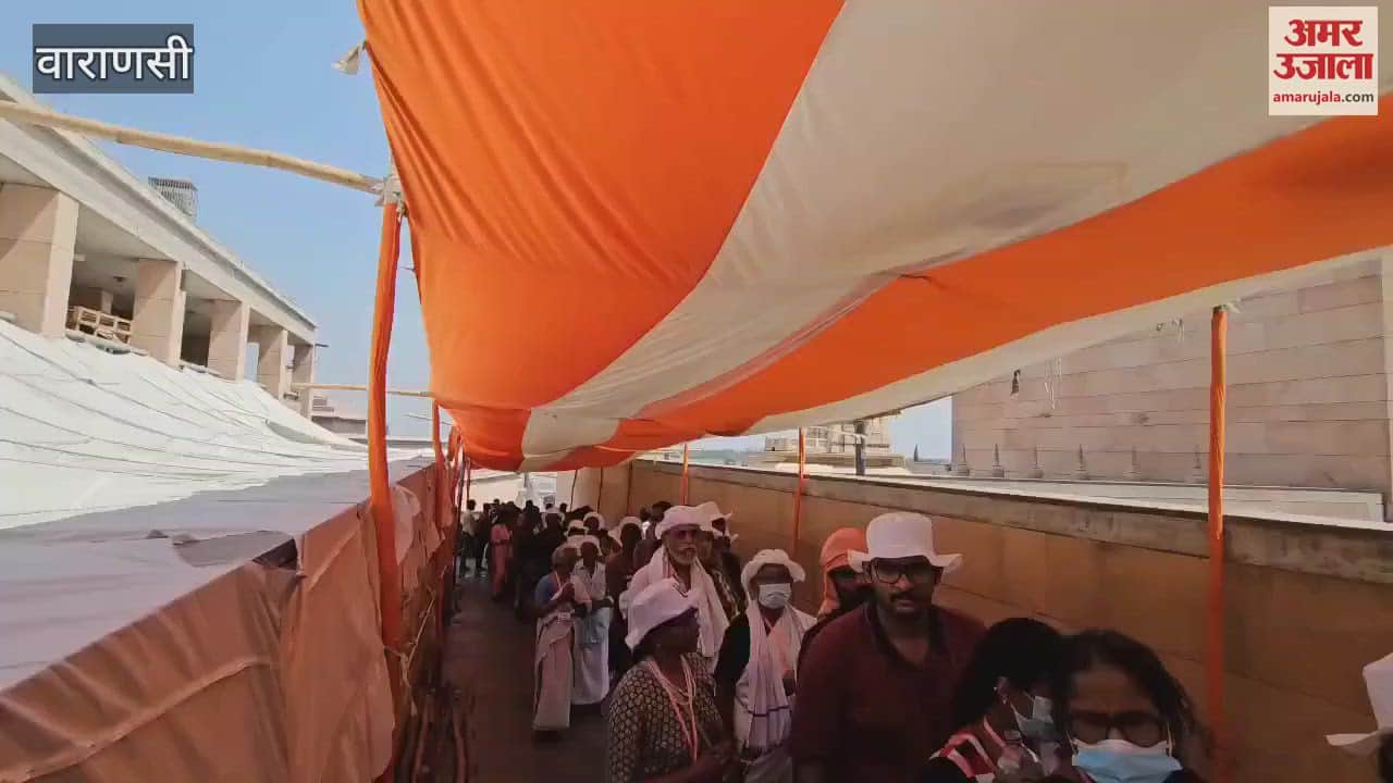 VIDEO : Canopies installed in Kashi Vishwanath Dham for devotees