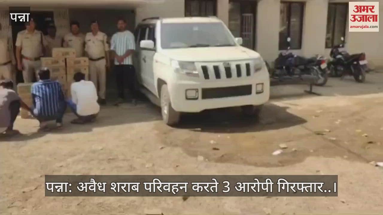 Panna accused arrested for transporting illegal liquor luxury car with 315 bore country-made pistol seized