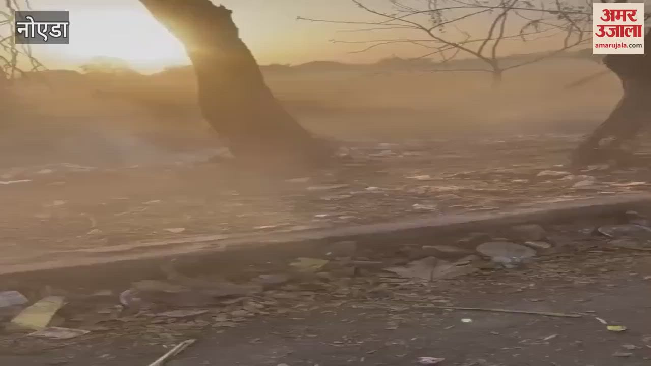 VIDEO : Garbage is burnt in the open near a company in Greater Noida