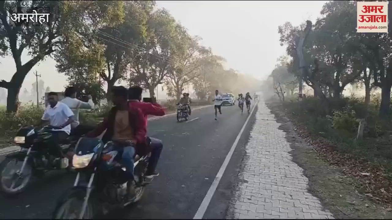 VIDEO : Himanshu and Udisha beat everyone in the race on TB Eradication Day, DM and SP increased enthusiasm in Gajraula