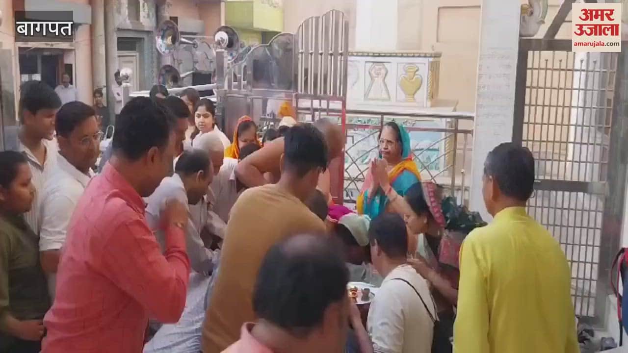 VIDEO : Baghpat: Saurabh Sagar Maharaj's auspicious entry into Binauli.