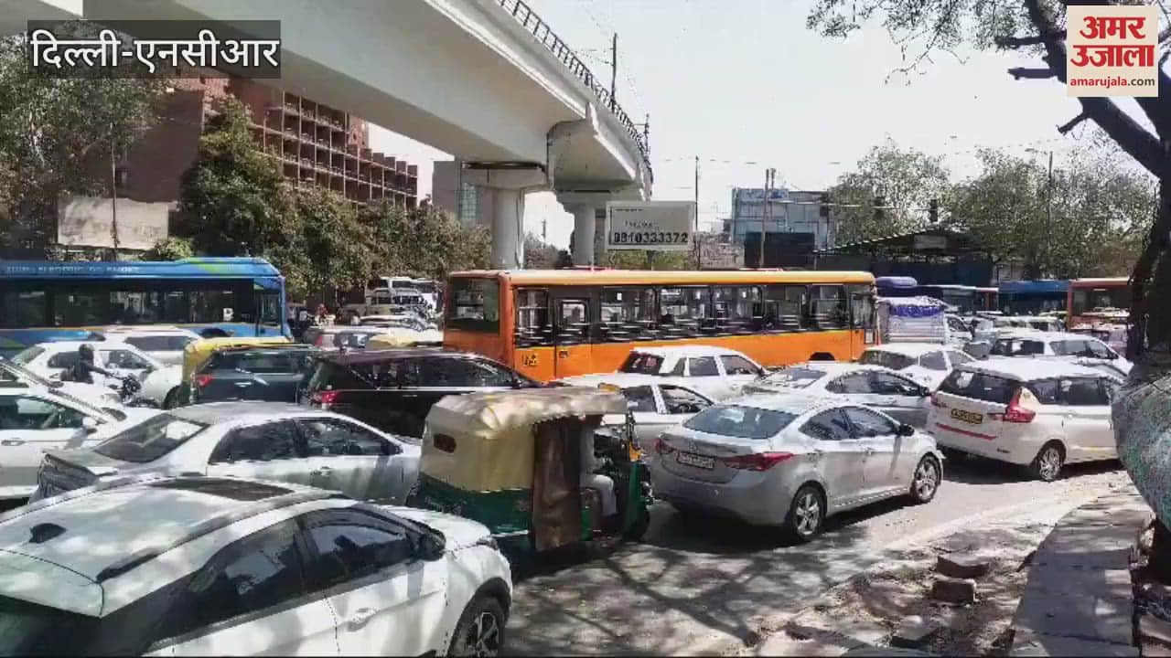 VIDEO : 3 kilometer long jam from Shadipur to Pusa Road in Central Delhi