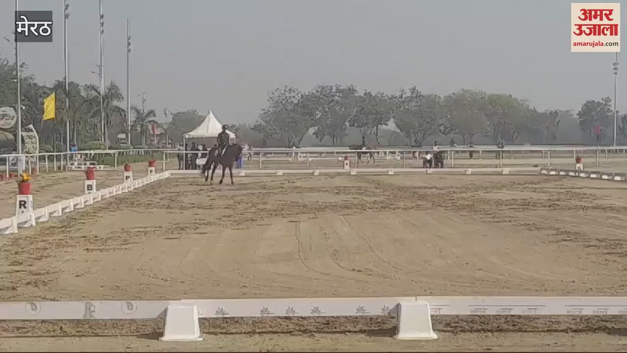 VIDEO : Meerut: Horse riding competition and dressage organized