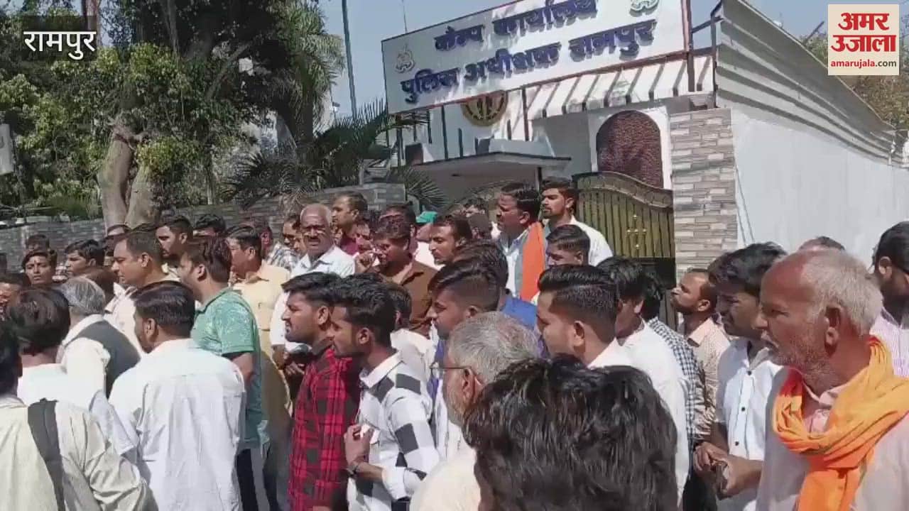 VIDEO : Hindu leaders united against objectionable comments, protest at Rampur SP residence