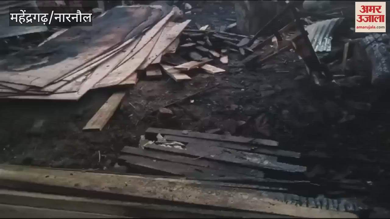 VIDEO : Fire broke out in Narnaul's furniture warehouse