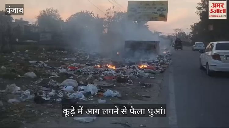 Video : कपूरथला के जालंधर रोड पर कूड़े के ढेर में लगी आग, फैला धुआं – Amar Ujala Hindi News Live